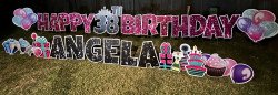 Angela birthday 1647825580 Yard Card Greeting - Happy Birthday