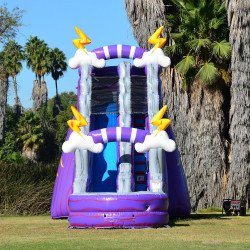 JCX WS19T 03 1654131849 20 Foot Purple Lightning Water Slide