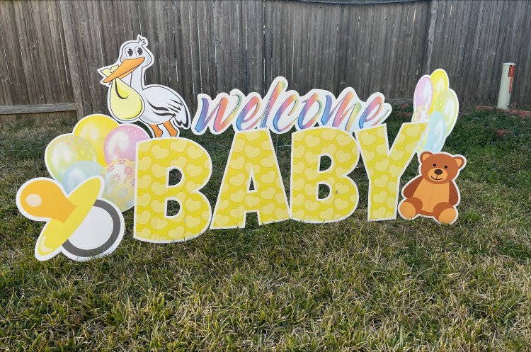 Yard Card Greeting - Baby